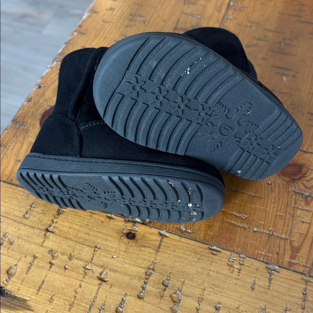 Jumping Beans Cozy Black Kids Boots